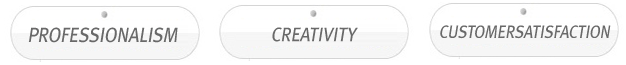 Professionalism Creativity Customer Satisfaction